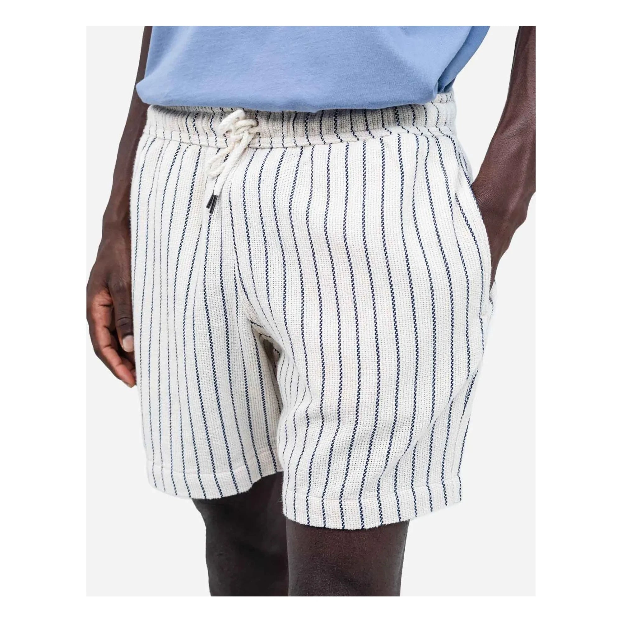 Olow - Pantalón corto a rayas Bodhi | Blanco