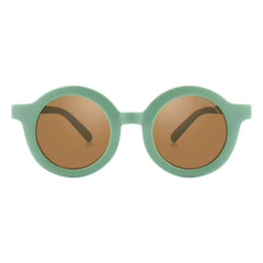 Grech & Co - Gafas de sol orgánicas polarizadas redondas originales de fibra | Verde pálido