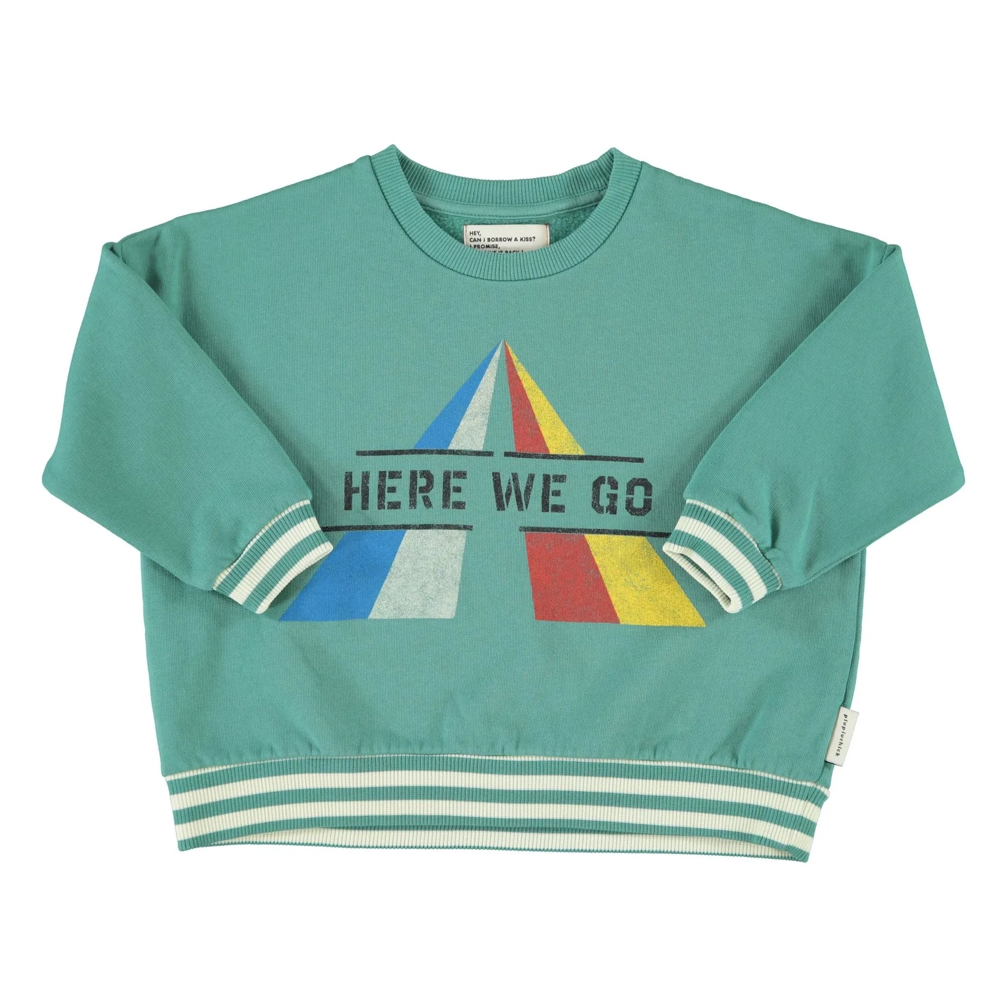 Piupiuchick - Here We Go Sudadera Algodón orgánico | Verde