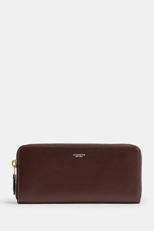Cartera de cuero Coach Accordion Zip para mujer