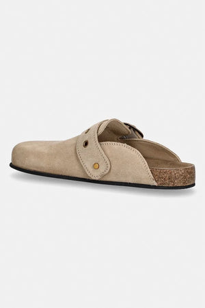 AllSaints Zuecos de cuero abiertos por el talón Staffa para mujer