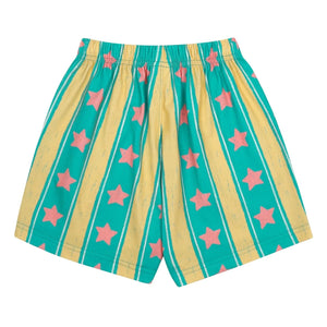 Jelly Mallow - Pantalones cortos de rayas de estrellas | Turquesa