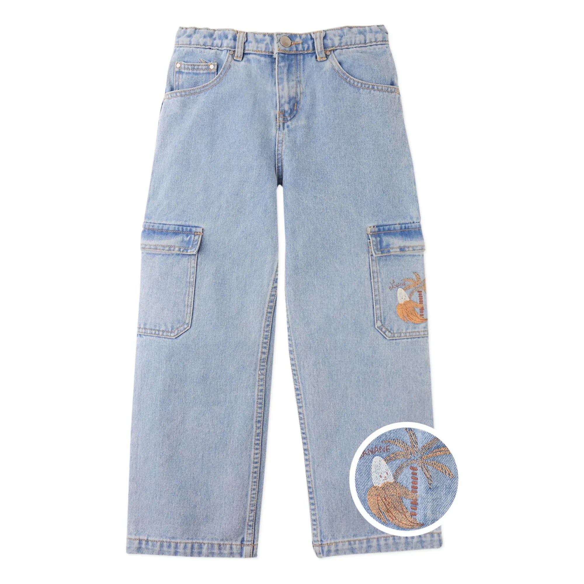 Gingersnaps - Banana Prim Kargo Vaquero | Azul claro