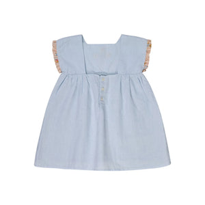 Vestido bordado Lilinoa - Marie Lin | Azul claro