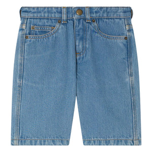 Bonpoint - Pantalones cortos vaqueros bermudas Elvio de algodón orgánico | Azul