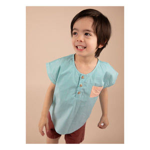 Loir - Chaqueta a rayas Kurta | Turquesa