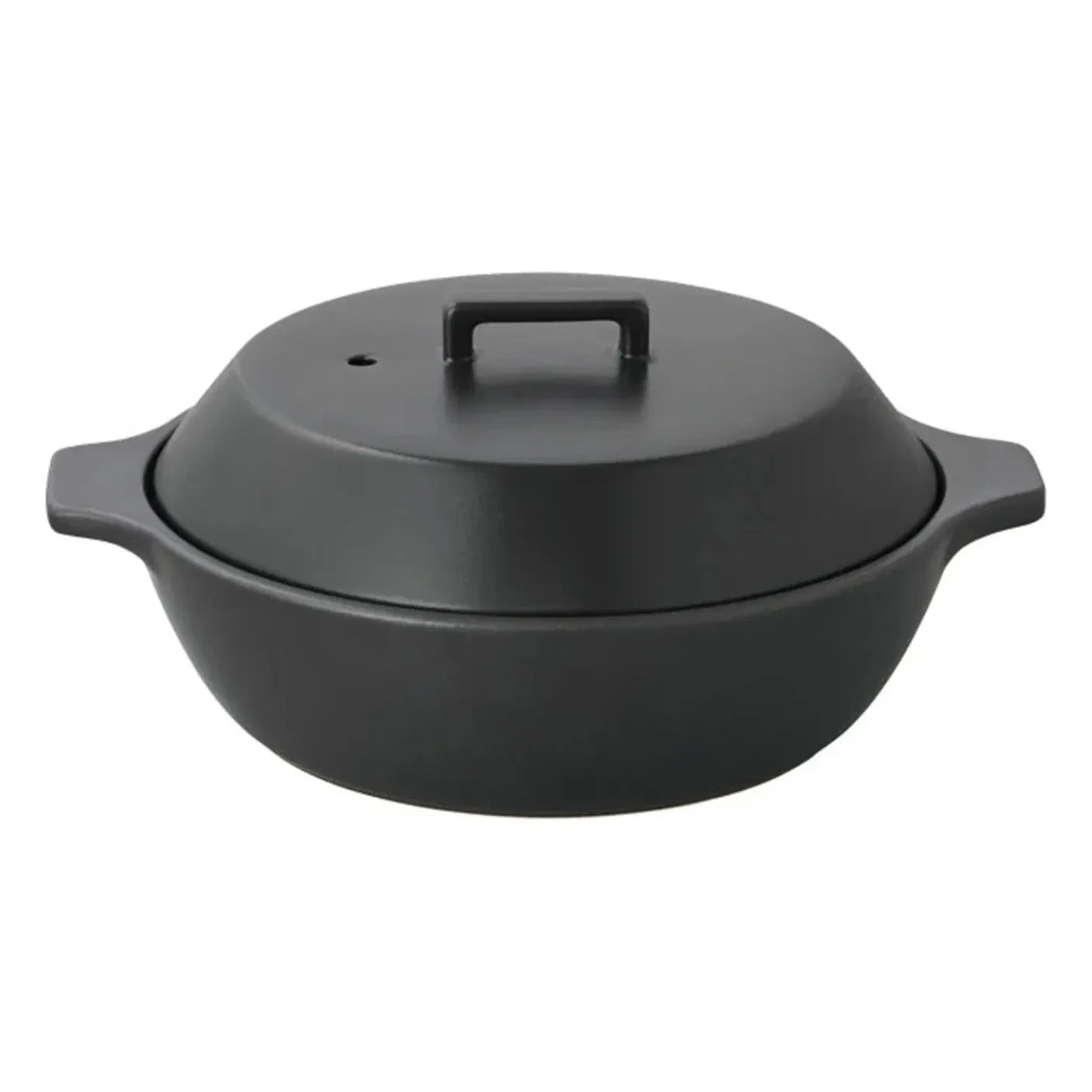 Kinto - Olla de cerámica Kakomi 1,2 L | Negro