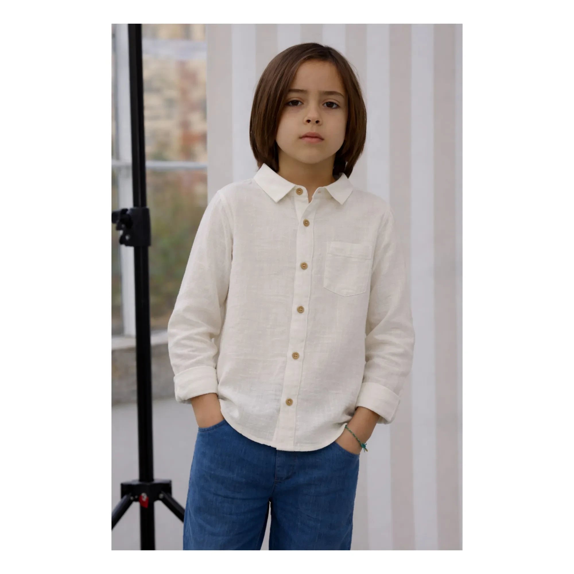 Lililotte - Camisa de muselina de algodón orgánico Constantin | Crudo