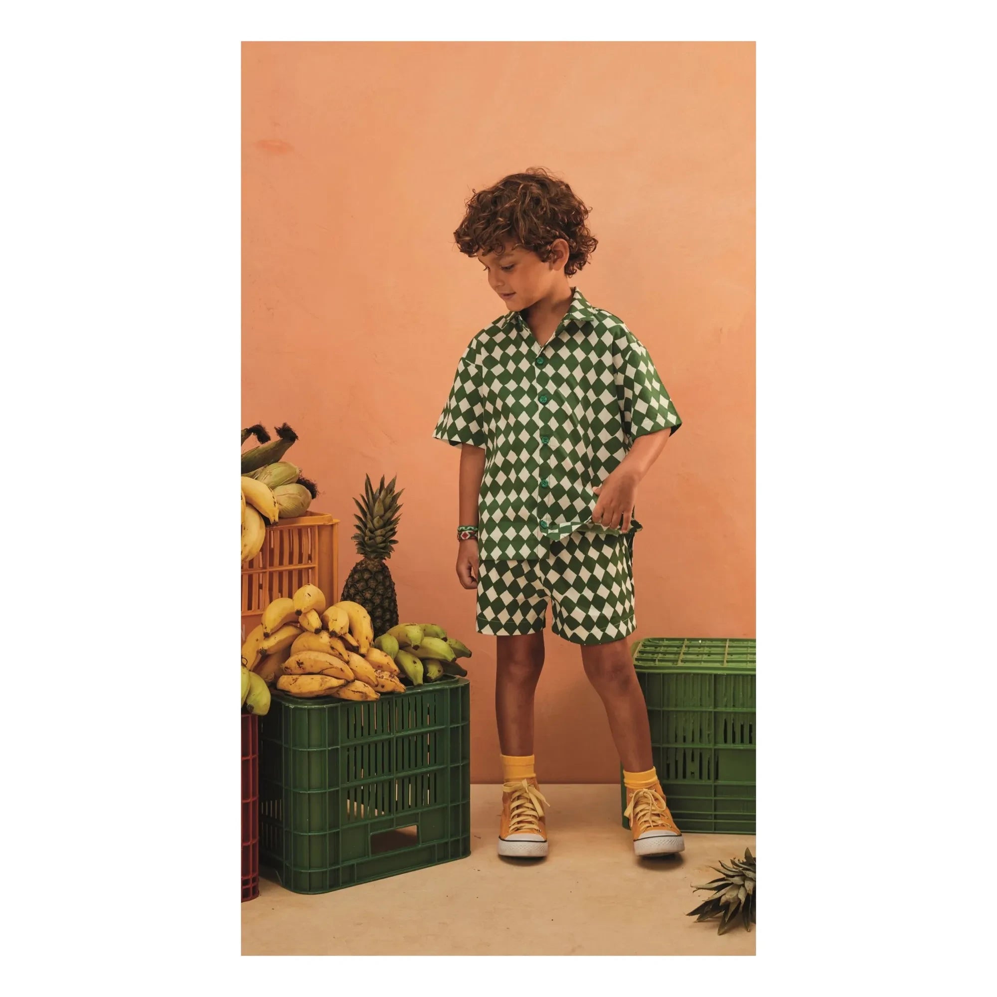 Fábula - Camisa Damier | Verde