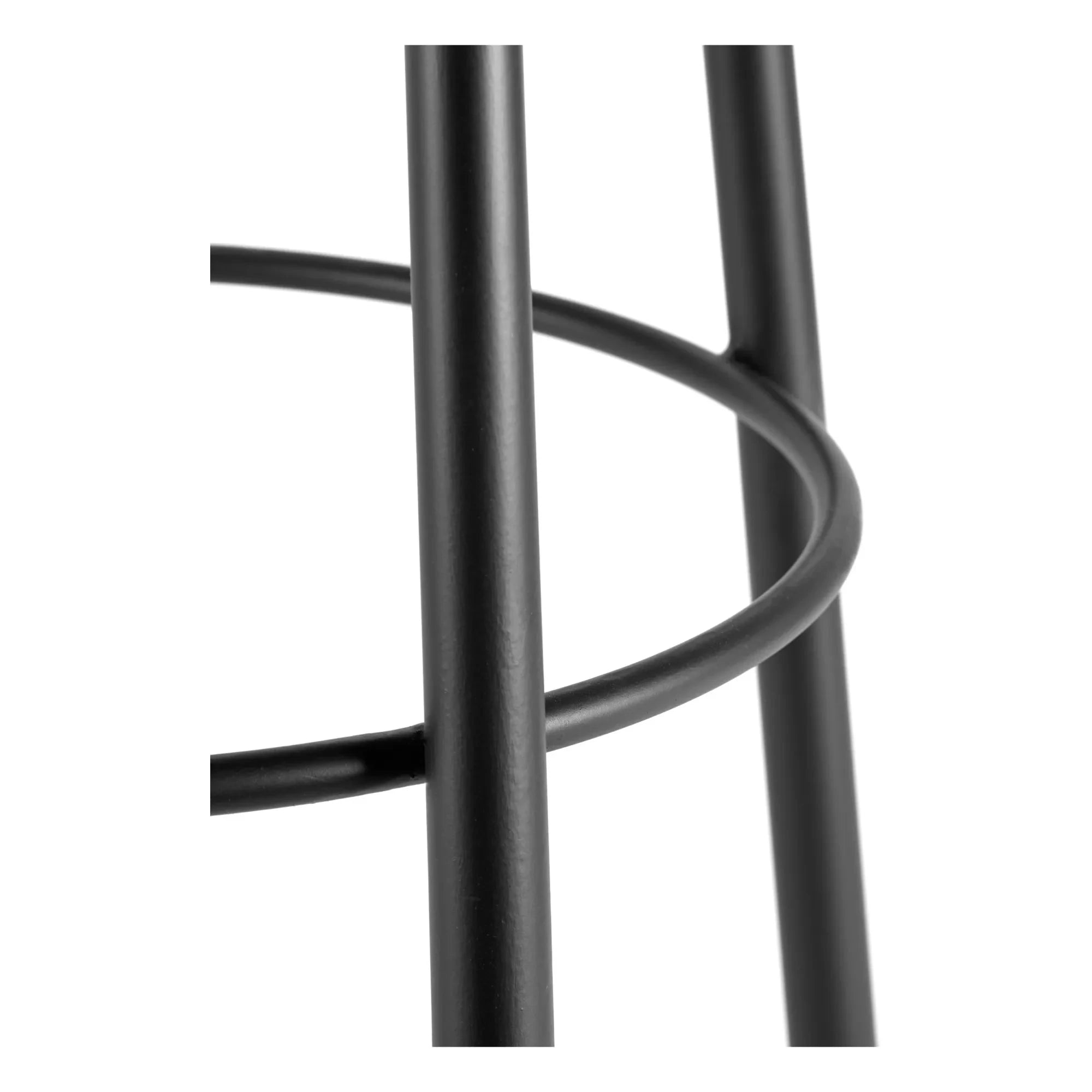 Serax - Tabure de madera, con base de metal | Negro