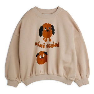 Mini Rodini - Sudadera de algodón orgánico Doggies | Gris jaspeado