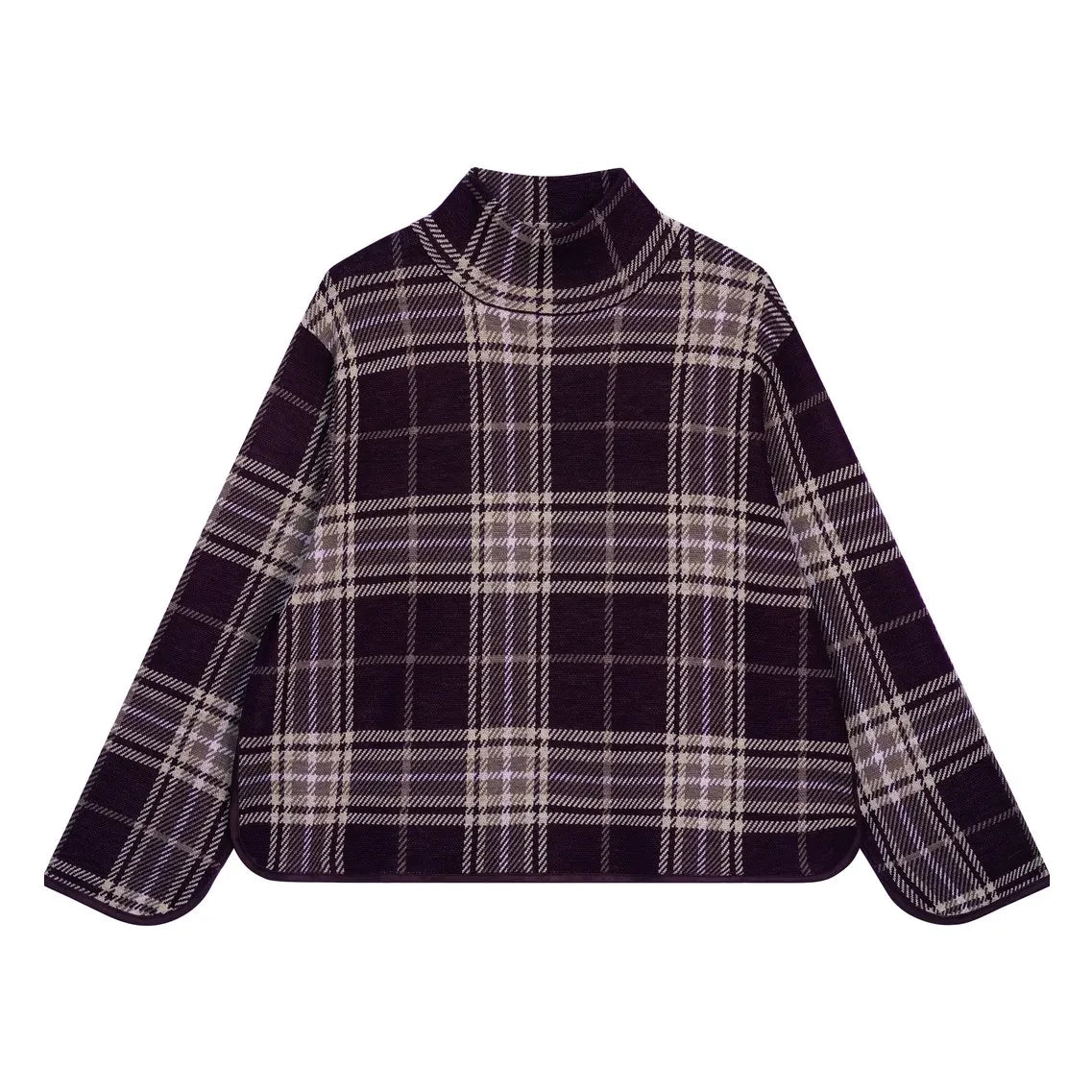 Bompard - Suéter tartán de lana | Garnet
