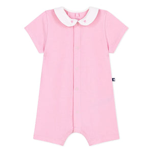 Petit Bateau - Mono de algodón orgánico | Rosa