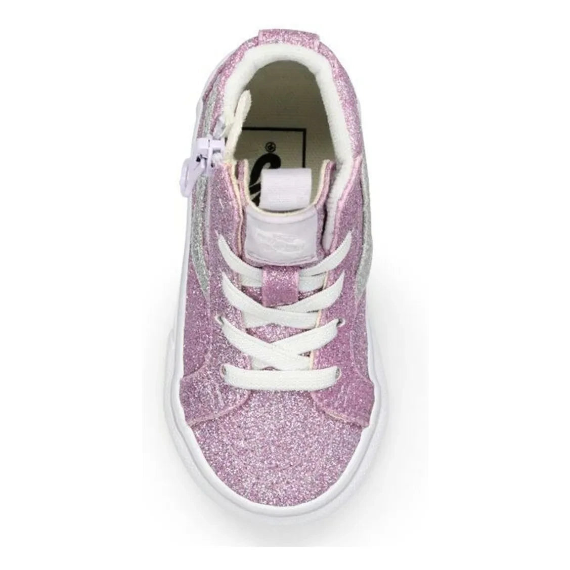 Vans - Zapatillas Altas con Cremallera SK8-Hi Reissue Side Glitter | Lila