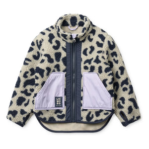 Liewood - Geri Dönüştürülmüş Elyaf Noam Leopar Sherpa Ceket | Bej