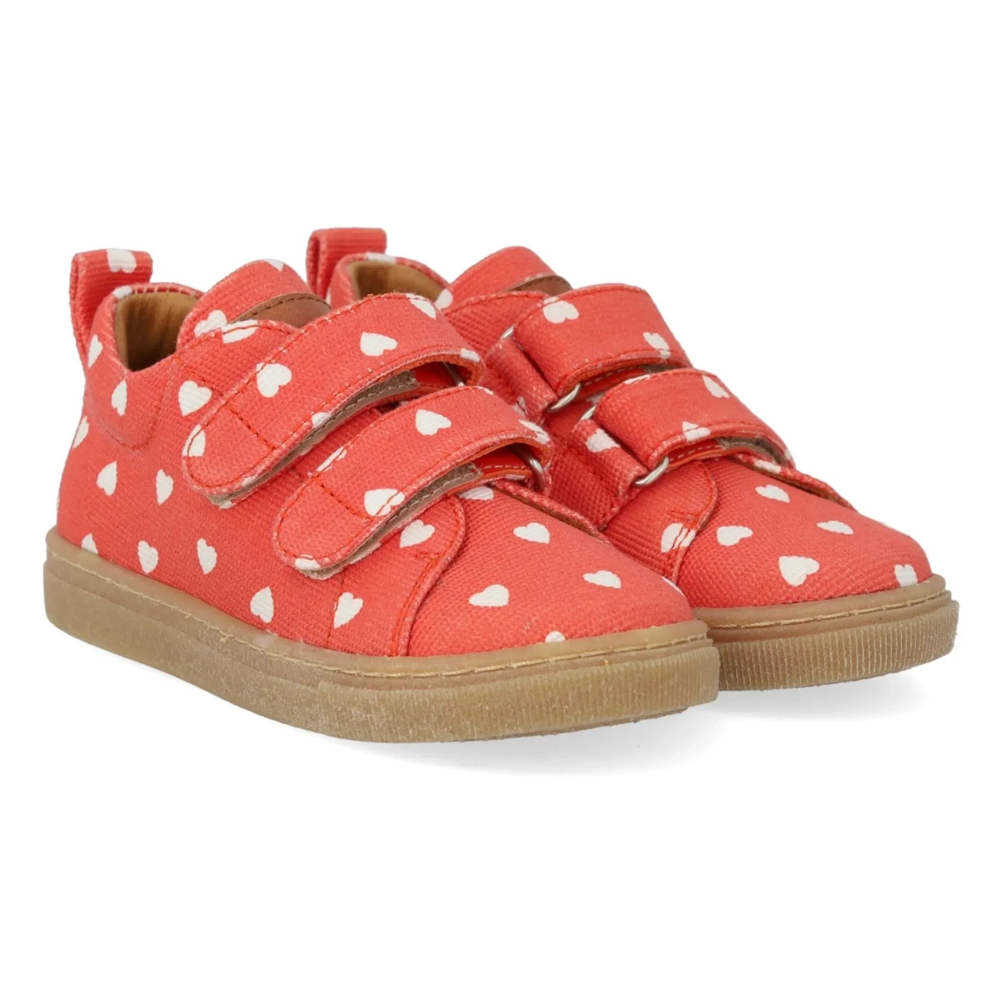 Angulus - Zapatillas deportivas Mini Hearts Double Scratch | Rojo