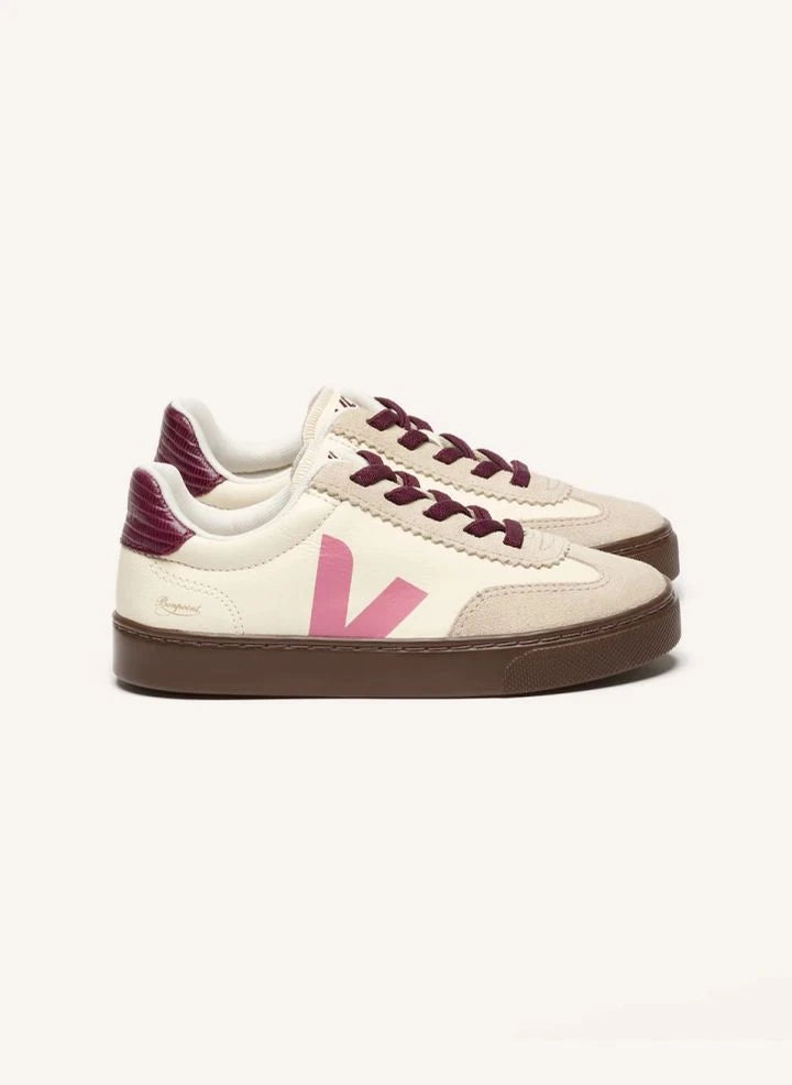 Veja - Pequeñas Zapatillas de Cuero Volley - Veja x Bonpoint | Rosa