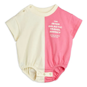 Mini Rodini - Body de algodón orgánico con broches | Rosa