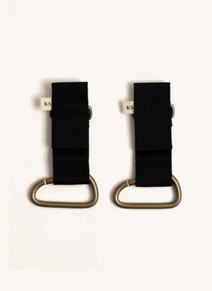 Konges Sløjd - Clips para Cochecitos de Bebé - Set de 2 | Negro