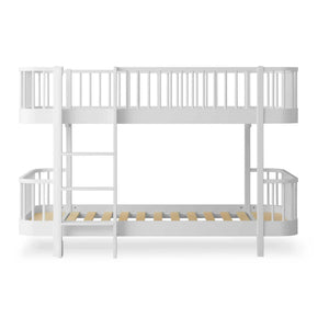 Oliver Furniture - Literas originales de madera de altura media | Blanco
