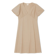 Matona - Vestido de algodón orgánico de largo medio | Arena