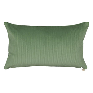 The Socialite Family - Cojín rectangular de terciopelo Carino | Verde almendra