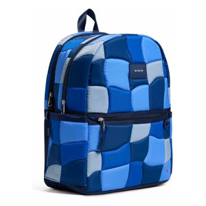 State Bags - Mochila de cuadros con doble bolsillo Kane | Azul