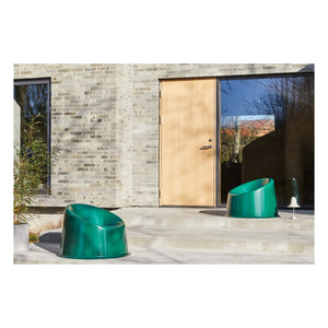 Verpan - Sillón de relax para exteriores Panto Pop | Verde oscuro