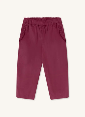 Fliink - Pantalones Dolly Rojos con Volantes