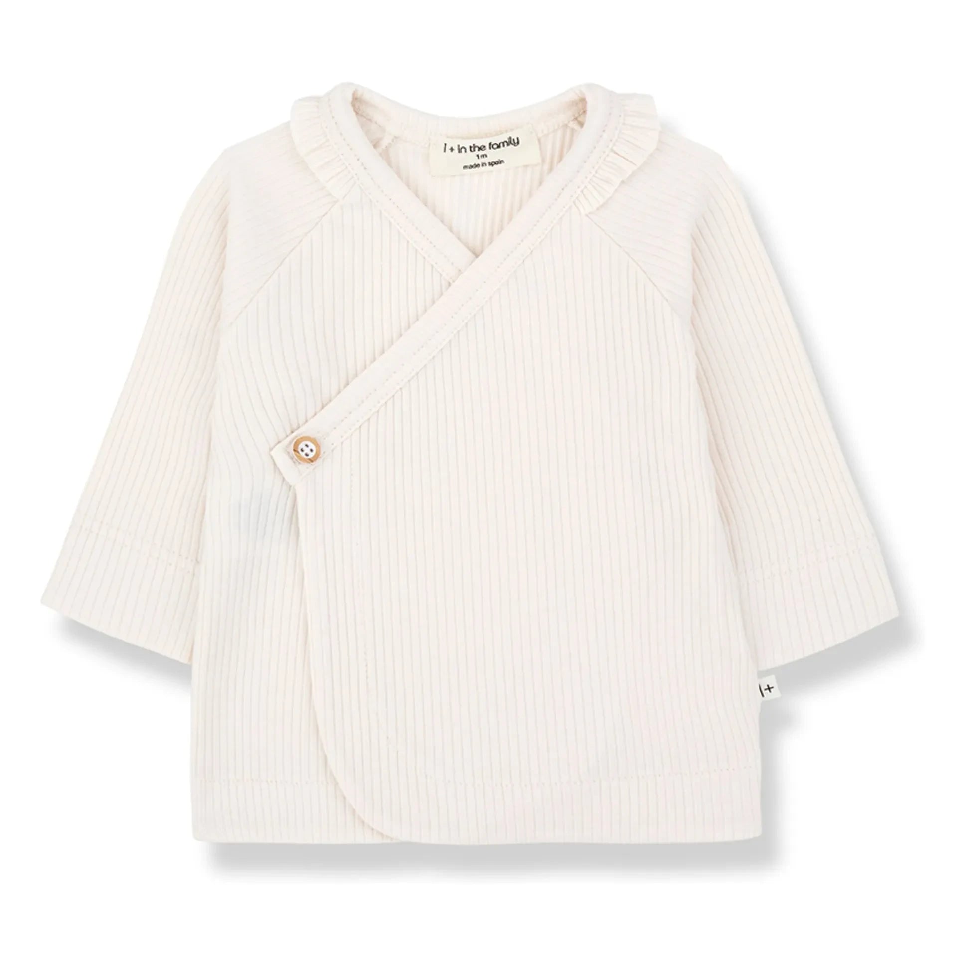1+ en la familia - Camiseta Caterina de canalé | Crudo