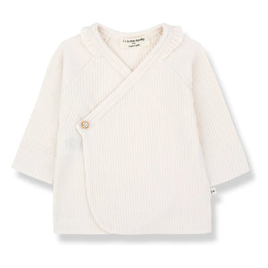 1+ en la familia - Camiseta Caterina de canalé | Crudo