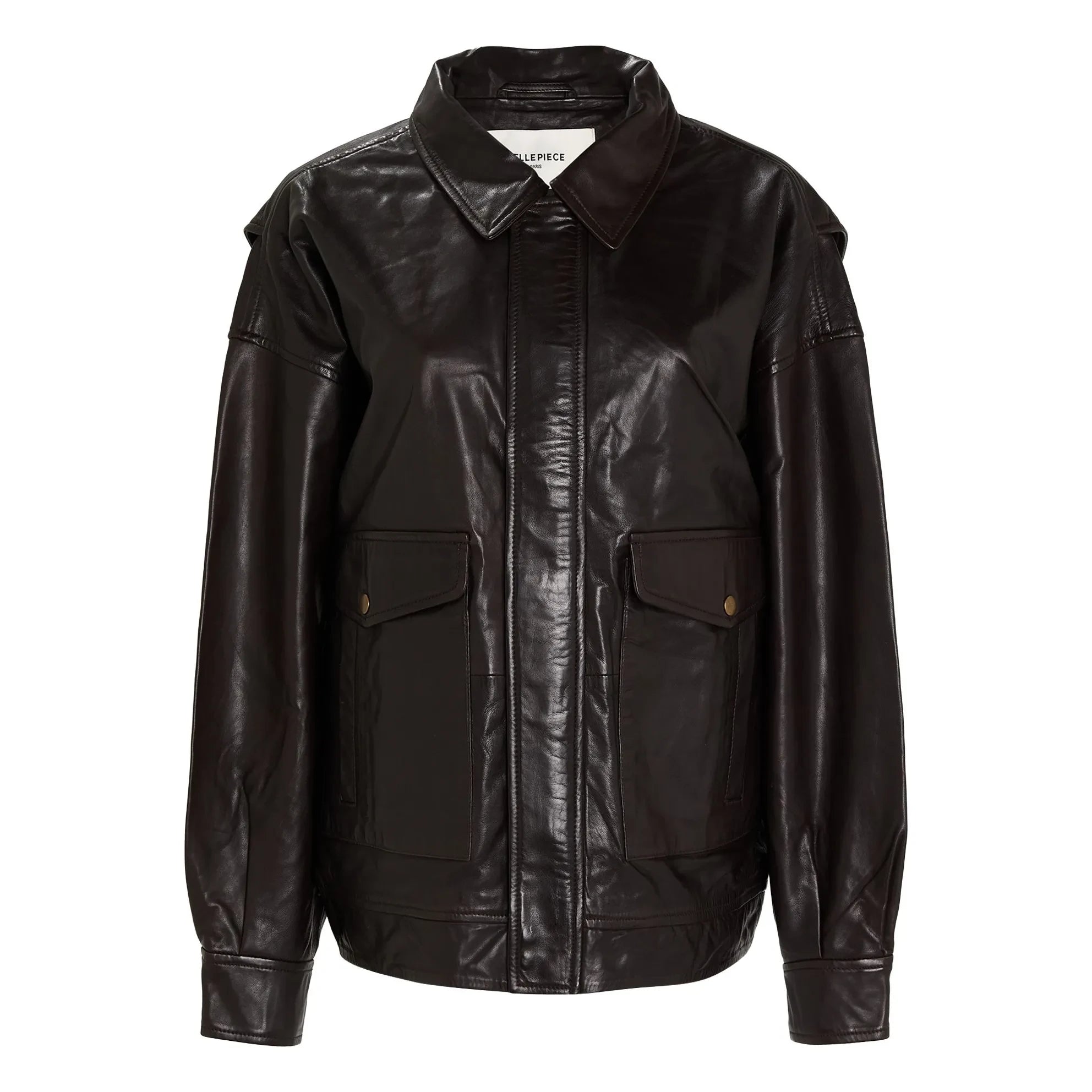 BELLEPIECE - Chaqueta de Cuero Edgar | Marrón