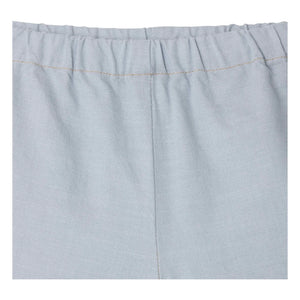 Bonpoint - Ecady shorts de algodón orgánico con piernas | Azul claro