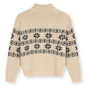 the new society - Lilo Cardigan de Jacquard | Crema