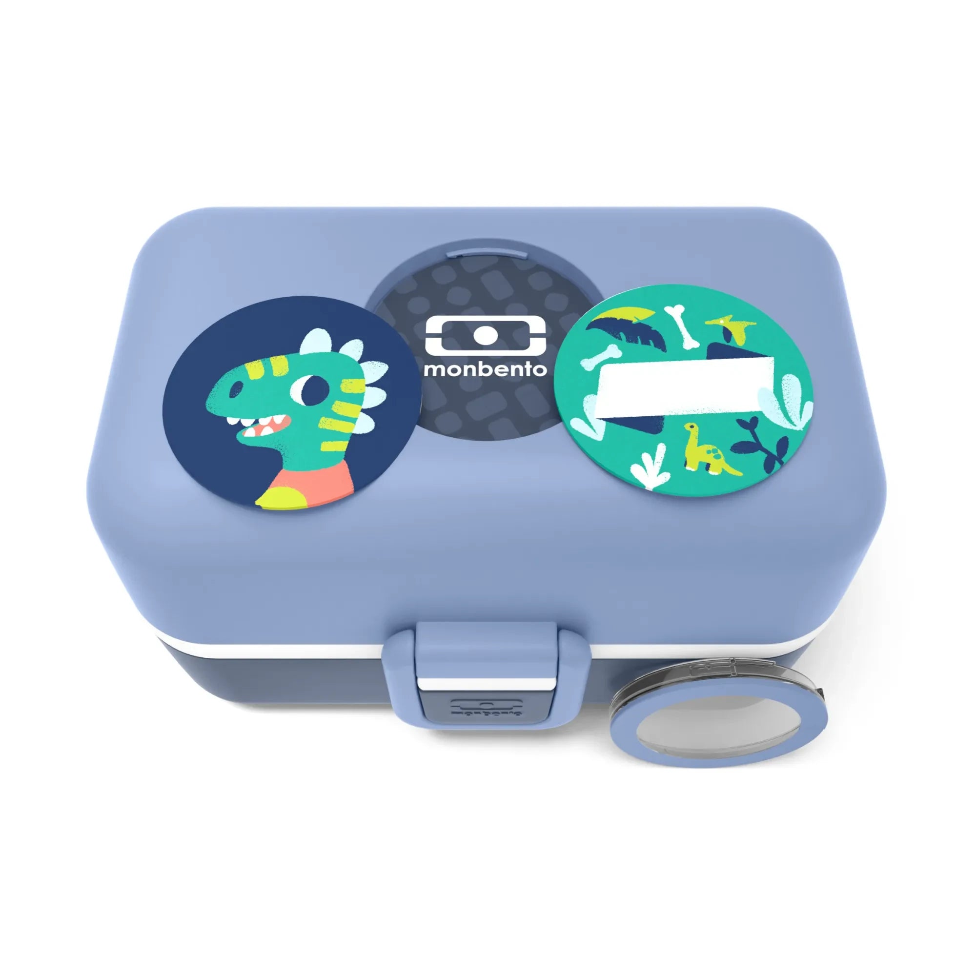 Monbento - MB Tresor Bento modular de 3 compartimentos para niños | Azul claro