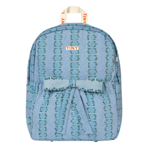 Tinycottons - Mochila vaquera con flores | Azul