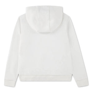 Lacoste - Sudadera con capucha y logo bordado de algodón orgánico | Blanco