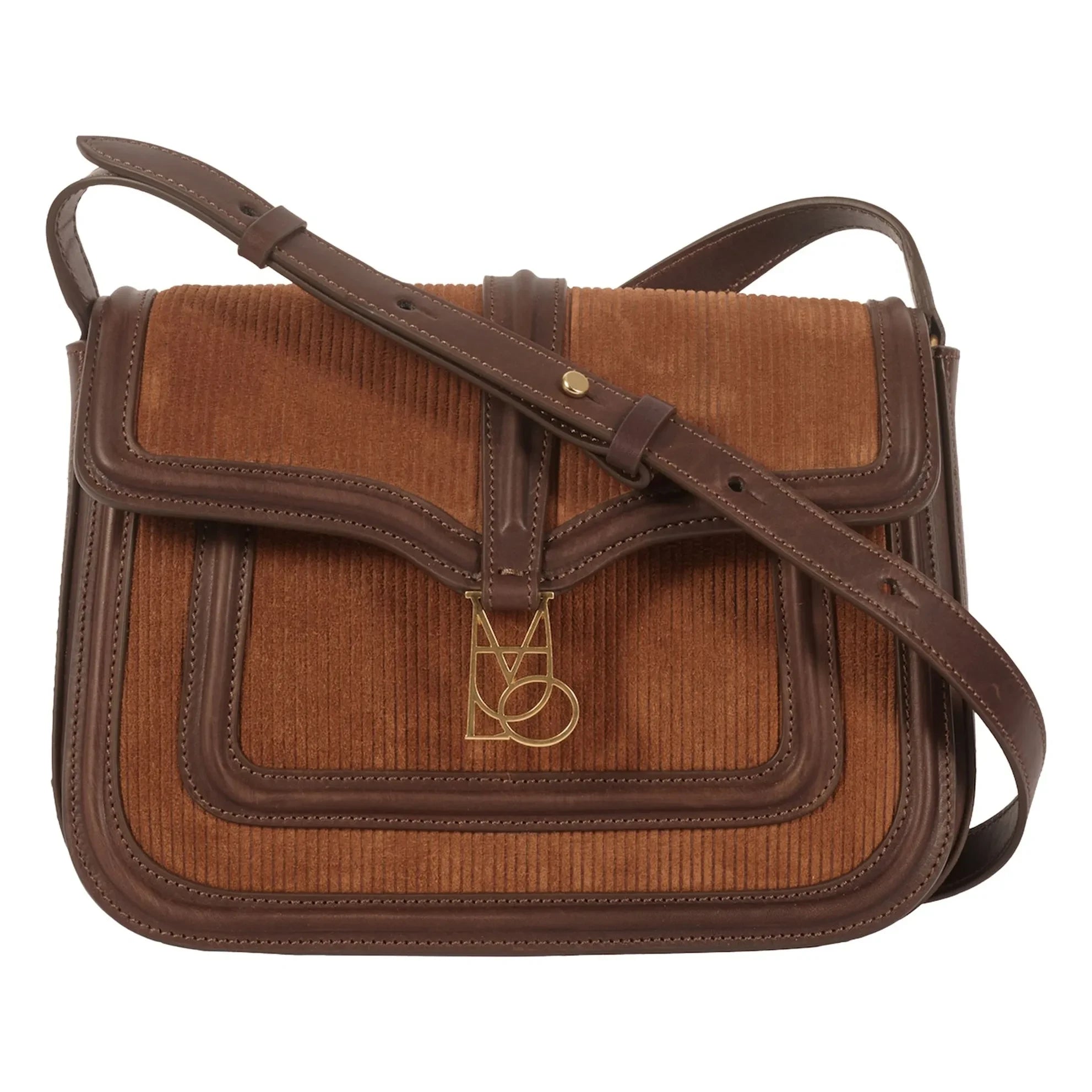 Maria de la Orden - Bolso Noah de Terciopelo y Piel | Camel