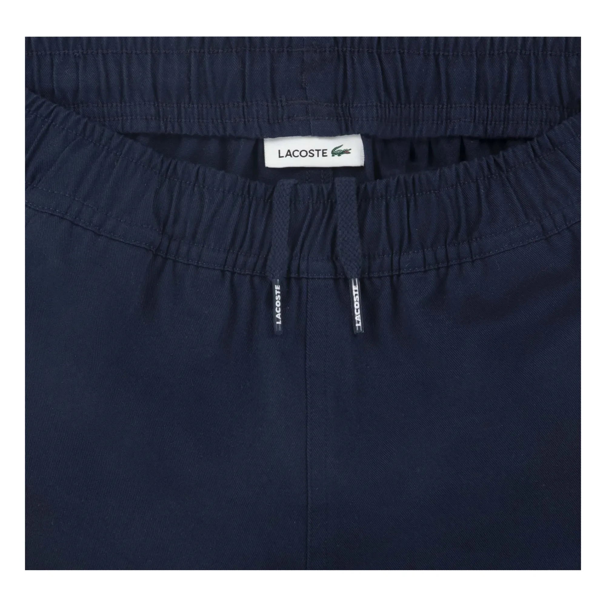 Lacoste - Pantalones cargo con cordones de algodón orgánico | Azul Marino