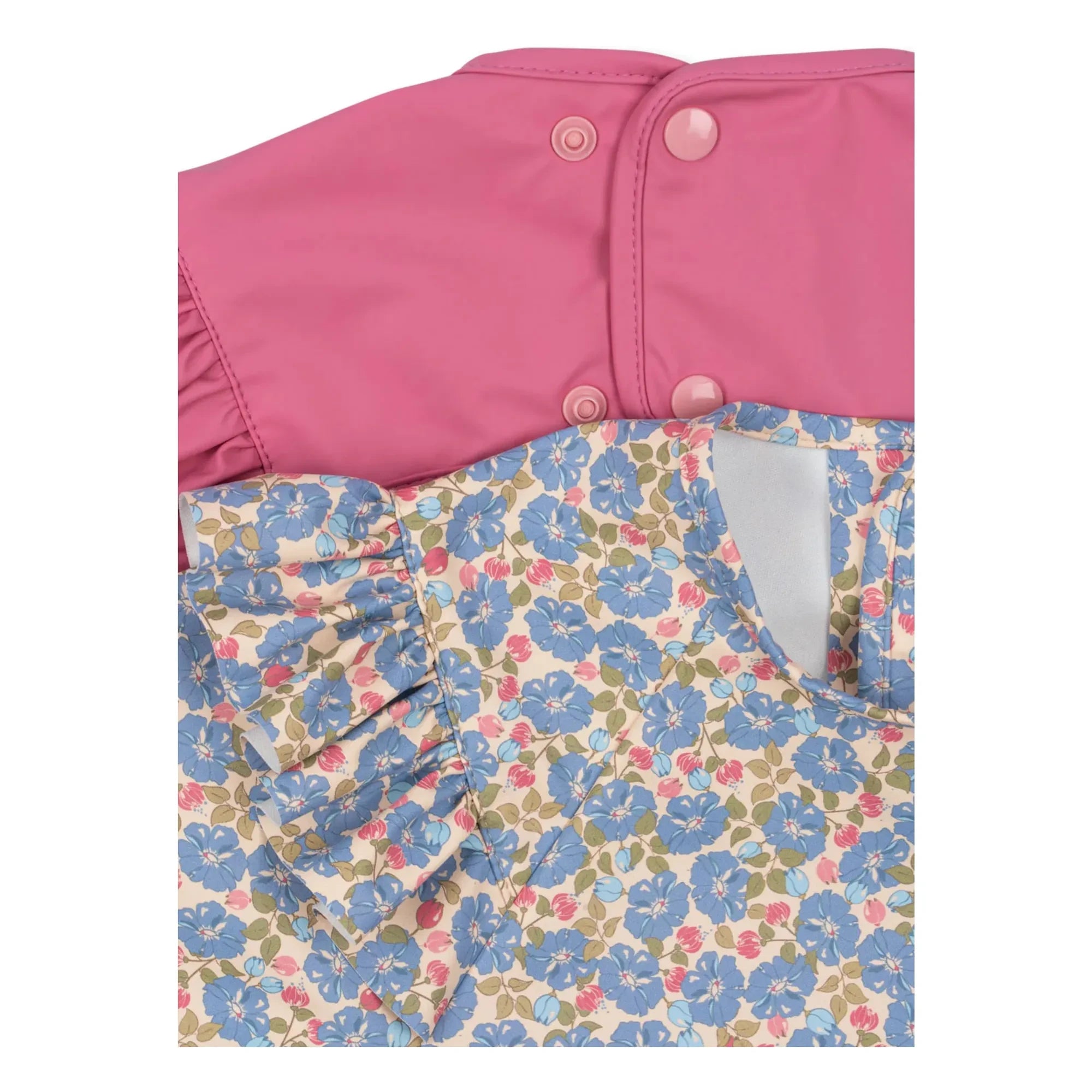 Konges Sløjd - Babero con mangas Rosier - Pack de 2 | Rosa