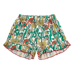 Bobo Choses - Shorts de algodón orgánico con volantes | Blanco