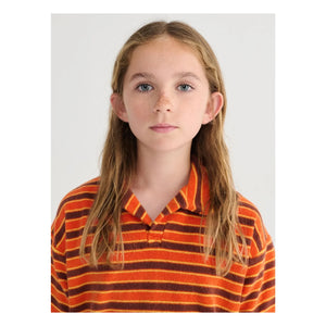 Bobo Choses - Polo de rizo a rayas | Naranja
