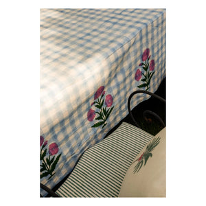 Doing Goods - Mantel de cuadros Iris | Azul