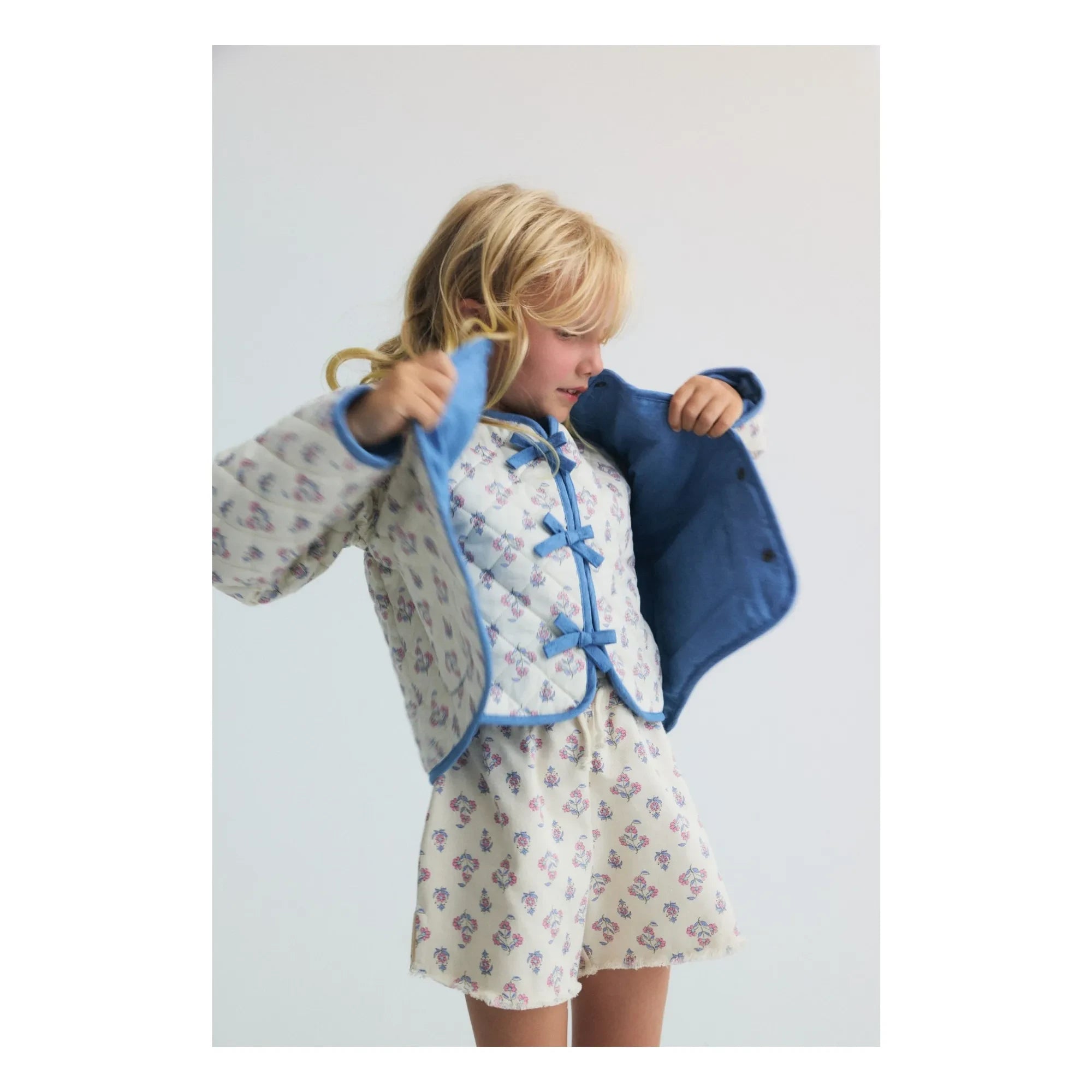 the new society - Chaleco sin mangas con estampado floral Clavel | Crudo