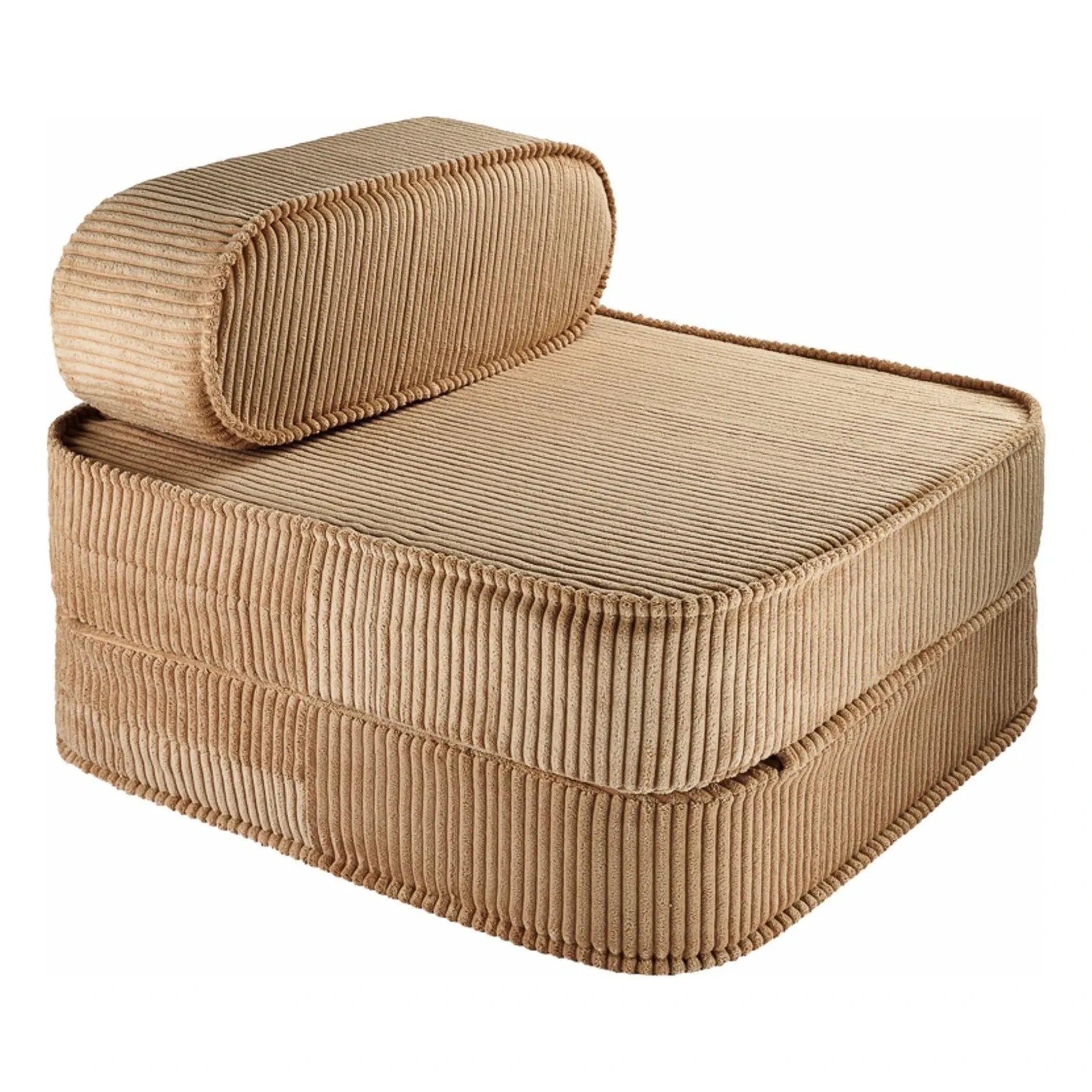 Wigiwama - Sillón para chimenea de terciopelo | Marrón