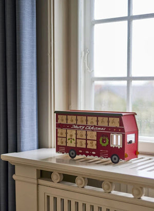 Bloomingville Mini - Calendario de Adviento Edward Iluminado | Rojo