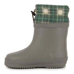 Bonton - Botas de agua de piel de oveja | Caqui