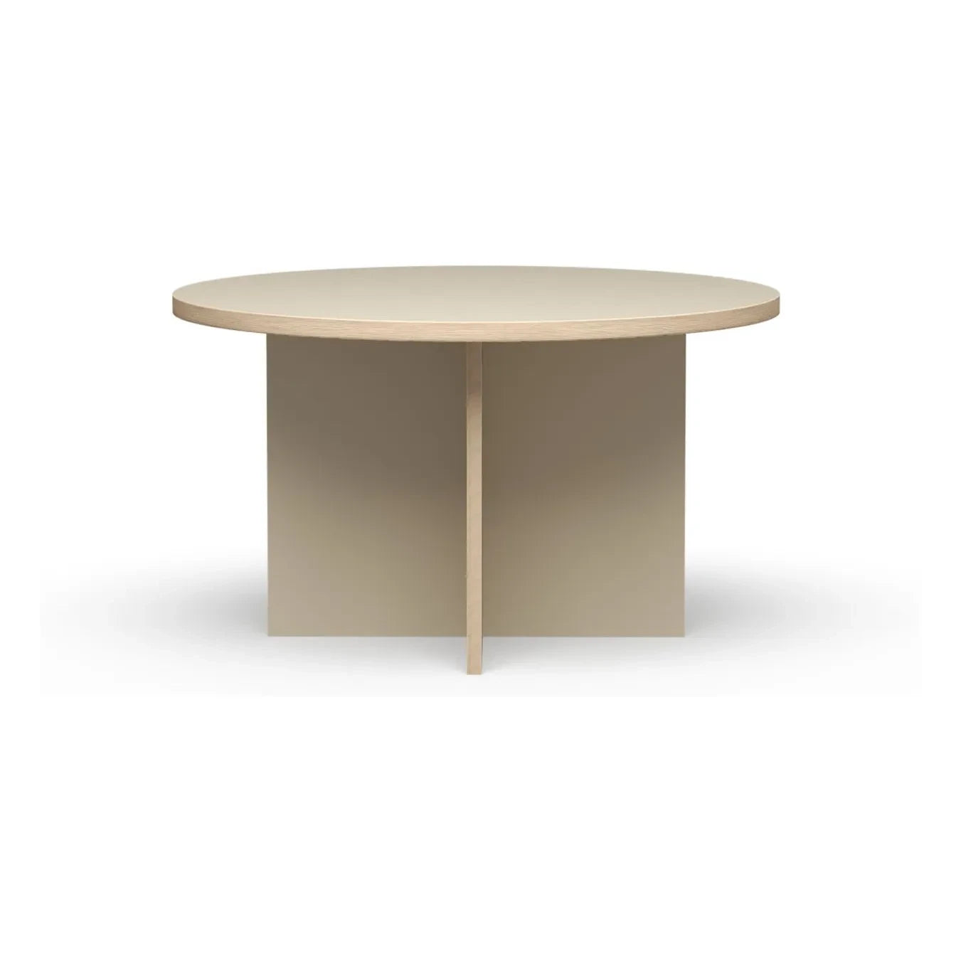 HKliving - Mesa de comedor redonda | Crema