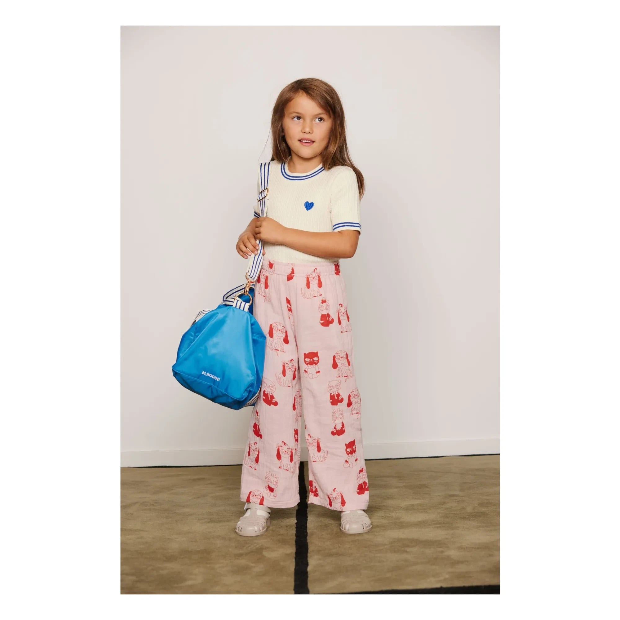 Mini Rodini - Camiseta de malla de algodón orgánico | Crudo