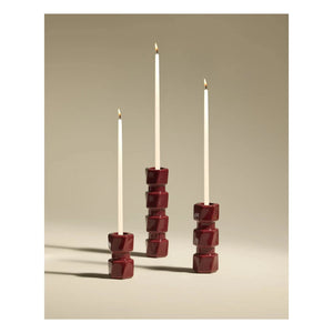 Maison Sarah Lavoine - Candelabro Colonna | Rojo carmín